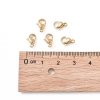 3238 Karabińczyk 20x złoty stal chirurgiczna 11x7x3mm do łańcuszka lub bransoletki 